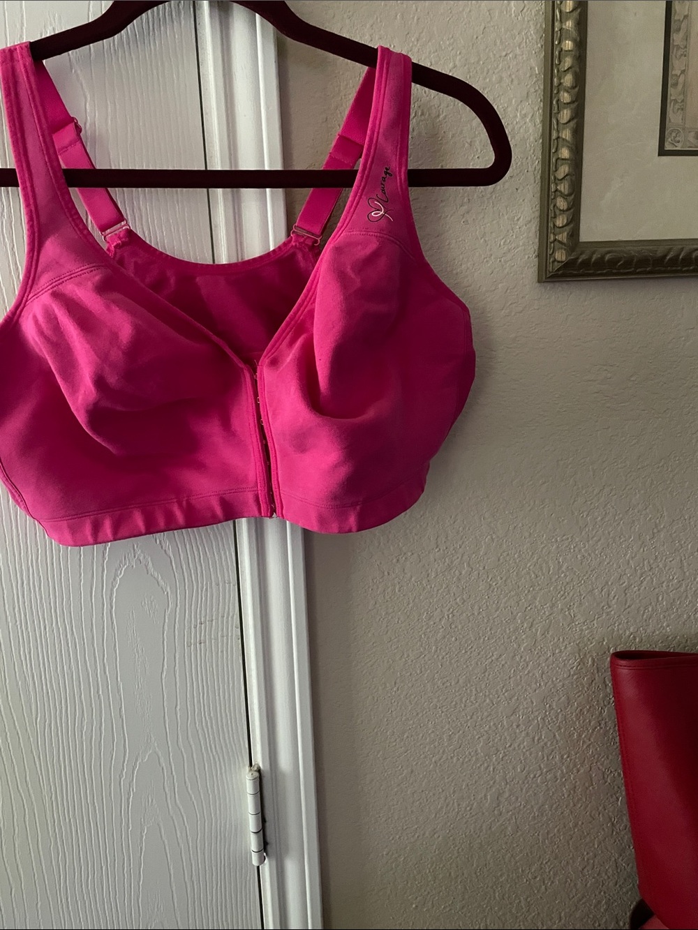 Catherines Hot Pink Front Closure Bra